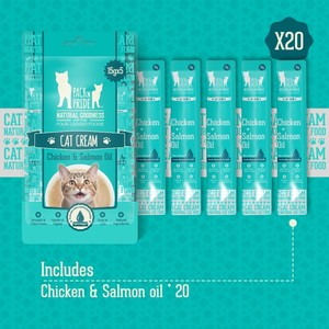 Tubos de Purê de Frango Sem Grãos | Óleo de Salmão Ómega <span class=keywords><strong>3</strong></span> para Suporte Imunológico Gato - Product Image 2