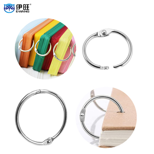 วงแหวนการ์ดขอบเรียบ วงแหวนหนังสือสแตนเลสสำหรับการ์ดการเรียนรู้สำหรับเด็กเล็ก - Product Image 1