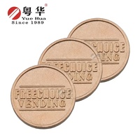 Jeton en laiton de haute qualité distributeur automatique jeton pièce de monnaie 18Mm largeur pièces de souvenir de mariage à vendre