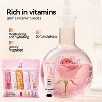 Bosuya Lot de 5 Crèmes Mains Parfumées 30g Hydratantes Non Grasses Rafraîchissantes Parfum Rose Marque Privée OEM