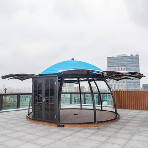 Gazebo de Jardín Zuoan Zuoan Zuoan-garden Gazebo06 Bibo, Diseño Único, Marco de Aluminio con Recubrimiento en Polvo, Gazebo Redondo Impermeable para Jardín - Product Image 3