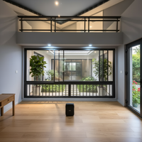 Ventanas Corredizas Modernas de Aleación de Aluminio AS2047, Aislamiento Térmico de Puente Roto, Insonorizadas, Antimosquitos, con Certificación Energy Star para Hoteles