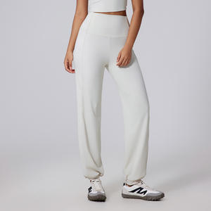 RUIQUWIN Pantalon de yoga taille haute personnalisé pour femmes Vente en gros Pantalon de sport décontracté et ample extensible Leggings de course et de fitness - Product Image 4