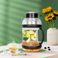 Draadloze oplaadbare elektrische sapcentrifuge met grote capaciteit, USB-aansluiting, draagbare blender, koude pers, groente-smoothie-sapcentrifuge