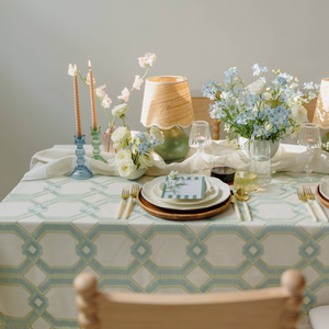 Low MOQ Wholesale Custom Plant Pattern Printed Polyester Table Linen Cover Wedding Banquet Party <strong>Rectangle</strong> Round <strong>Tablecloths</strong> - Product Image 2