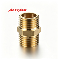 Raccord de tuyauterie droit ALITAIR NPT, raccord hexagonal réducteur en laiton avec poignée en acier, norme de plomberie
