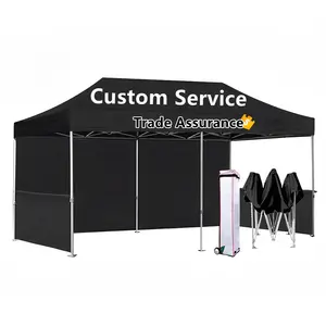 Hot Sale 600D Oxford Fabric Canopy Tent Gazebo Ad Show Banner Tent with Table Cover for Trade Shows