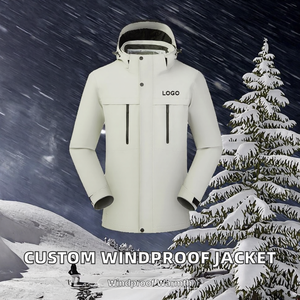 High Quality Customized Logo Hooded Windproof Waterproof <b>Fleece</b> <b>Jacket</b> for Unisex Winter Outdoor Sports with 3000mm Protection - Product Image 2