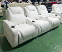 Bequem wohnzimmer arm echtes echtes leder sofa-set mit funktionen elektrischer liege möbel stühle-set