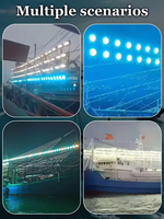 Luces LED de Pesca de Alta Potencia, Luces para Calamar, Atrae Peces, Lámpara LED de Pesca de 1000W, Luz Blanca para Atarropatar Atunes, Atrae Peces para Pesca Nocturna en Barco