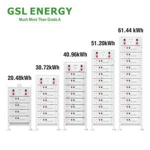 Batterie au lithium fer phosphate GSL ENERGY empilable 30Kwh 40Kwh 50Kwh 60Kwh 80kwh 100kwh, montage en rack, stockage d'énergie domestique - Product Image 3