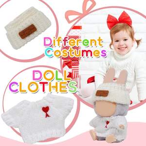 Costume de mode de luxe haut de gamme 3 ensembles de vêtements de poupée de 17cm ensemble de tenues de jouets de dessin animé pour la collecte d'affichage - Product Image 3