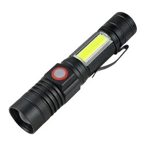 Vendita calda potente Zoom magnetico portatile COB Touch Light torcia a LED per la caccia al campeggio in bicicletta