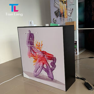 Mesa de recepción portátil, bolsa de polea especial, caja de luz SEG, función de almacenamiento para exhibición de exposiciones, cabina de equipos de ferias comerciales - Product Image 6