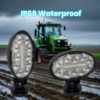 Lampes de travail LED puissantes de 7 pouces 50W 3200lm Réel ECE R10 EMC IP68 12 24 Volt pour l'agriculture Camion Tout-terrain Éclairage extérieur automobile