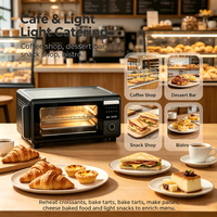 Four à convection numérique - Capacité 18L - Boîtier en acier inoxydable pour usage domestique et hôtelier