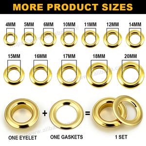 Ojetes Metálicos Dorados <span class=keywords><strong>de</strong></span> Latón/Acero Inoxidable con Logotipo Personalizado en Relieve <span class=keywords><strong>para</strong></span> Accesorios <span class=keywords><strong>de</strong></span> Ropa, Bolsos y <span class=keywords><strong>Cortinas</strong></span> - ¡Gran <span class=keywords><strong>Venta</strong></span>! - Product Image 4