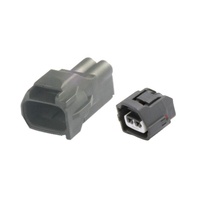 Connecteur Électrique Automobile Étanche IP68 de Haute Qualité, Série 2.2, 2 Broches, Contact en Laiton, Mâle-Femelle, ABS, 60V 1.5A, pour Câblage