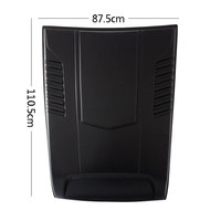 YCSUNZ Hilux Revo Capot Scoop Couverture Nouveau ABS noir Capot Scoop Couverture Pour Toyota Hilux Revo 2015 pick-up 2018