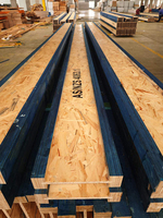 Madera de ingeniería AS/NZS Madera estructural I Vigas Viga estructural LVL F11 F17 E13 E14 MGP10 Wesbeam ITC 300mm 63mm