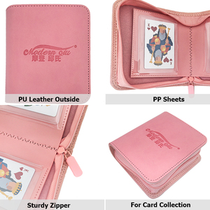 Modernqiu Raccoglitore per <span class=keywords><strong>Carte</strong></span> TCG Personalizzato con Design a Tasca Singola, in Pelle con Logo Goffrato, Album Colorato per <span class=keywords><strong>Carte</strong></span> - Product Image 4