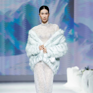 เสื้อโค้ทเฟอร์ขนเทียมสำหรับฤดูหนาวเสื้อโค้ทหนาอบอุ่นแบรนด์ท้องถิ่นจากเวียดนาม - Product Image 1