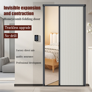 <span class=keywords><strong>Porte</strong></span> pliante en alliage d'aluminium au design moderne, <span class=keywords><strong>porte</strong></span> coulissante invisible pour balcon, cuisine, salle de bain, pliable pour cour - Product Image 5
