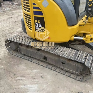 Excavadora pequeña sobre orugas Komatsu PC35MR usada, equipo agrícola de 3.5 toneladas con motor, bomba y caja de cambios - Product Image 4