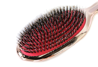 Brosse à Cheveux Professionnelle Poils de Sanglier Démêlante, Peigne de Massage Coiffure Barbe, Logo Personnalisé en Gros