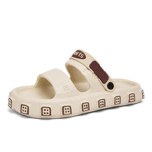 Sandalias de exterior para hombre, antideslizantes para baño, con suela gruesa y acolchada, pantuflas suaves para el hogar. - Product Image 4