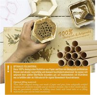 Manchons de nidification d'un diamètre de 8 mm pour les abeilles sauvages, Tubes en carton écologiques 100% pour les hôtels anti-insectes, Tubes de nidification et élevage