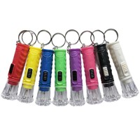 Mini-lampe torche électronique portable en forme de macaron, lumineuse, avec cordon, vente en gros.