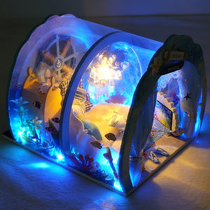 <span class=keywords><strong>Maison</strong></span> de poupée Miniature, assemblage fait à la main, jouets éducatifs pour enfants, meubles de <span class=keywords><strong>maison</strong></span> de poupée en bois, jouets - Product Image 2