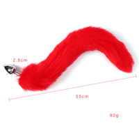 Ensemble SM Multicolore : Plug Anal Queue de Renard Sexy, Pince à Tétons, Collier Nœud Papillon, Jouets Sexuels Fétichistes Animaux Cosplay