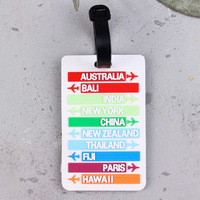 Étiquette de bagage intelligente en PVC Identificateurs d'étiquette de carte d'identité à la mode pour valise bagages pour femmes hommes enfants filles