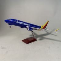 Vente En Gros Personnalisable Qantas Boeing 737-800 Modèle D'avion à L'échelle 1/85 avec lumières LED, train d'atterrissage et s
