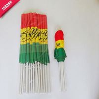 Drapeau en polyester à carreaux pour fans de football, mini-drapeau personnalisé 14x21cm, impression numérique du logo, plastique, pour événements sportifs
