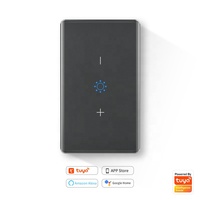 Interruptor inteligente de atenuación duradero de 220 V y 10 A para el hogar inteligente de EE. UU., regulador de luz LED con control remoto WiFi Smart Life para interruptor de pared de PC de vidrio templado