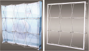 Toile <span class=keywords><strong>de</strong></span> <span class=keywords><strong>fond</strong></span> pliante portable d'extérieur Pop Up Banner Exhibit Trade Show Display Stand - Product Image 5