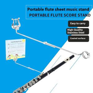 Support de <span class=keywords><strong>partition</strong></span> de musique portable en gros pour <span class=keywords><strong>flûte</strong></span>, pince à <span class=keywords><strong>partition</strong></span> fixe, accessoires pour instruments à vent en bois, fer - Product Image 1