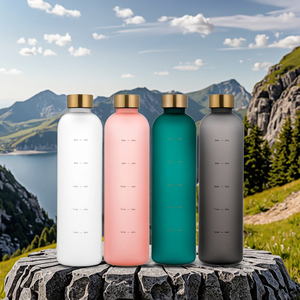 BPA-Free <span class=keywords><strong>1</strong></span> <span class=keywords><strong>litro</strong></span> personalizzato PP borraccia acqua sportiva per palestra e attività all'aperto bere direttamente bicchieri di <span class=keywords><strong>plastica</strong></span> - Product Image 2