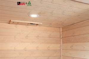 ห้องซาวน่าอบไอน้ำแบบดั้งเดิม รุ่นใหม่ ซีรีส์ SIP-I058 ยี่ห้อ <span class=keywords><strong>Vapa</strong></span> Direct Manufacturer  แบบฟูลสเปกตรัม ทำจากไม้เฮมล็อก สำหรับ 1 คน เหมาะสำหรับใช้ในโรงแรม - Product Image 6