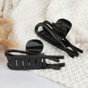 مشبك شعر نسائي كبير الحجم من الأكريليك بنمط صدفة السلحفاة، تصميم كوري عصري رائج - Product Image 5