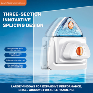 고급 가정용 5-35mm 작은 창 청소 양면 청소 스크레이퍼 긴로드 유리 마그네틱 클리너 - Product Image 3