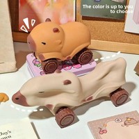 Juguete de Broma de Goma de Capibara para Arrastrar en el Coche, Adorno Creativo de Coche Pequeño para Oficina, Venta al por Mayor Directa del Fabricante
