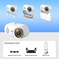 Vente en gros vidéo 4K Wifi Mini caméra de collier de surveillance intelligente sans fil étanche résistante aux chutes pour animaux de compagnie