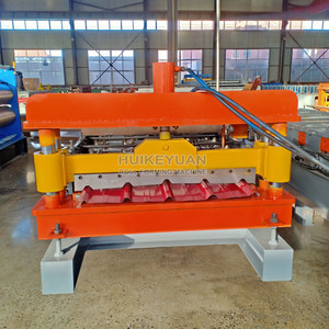 Rollo intermitente de acero de aluminio, máquina formadora de rollo de borde embellecedor de techo de metal, diseño popular, máquina de borde de goteo de techo con ángulo en V - Product Image 2