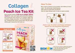 Crema no láctea Low Cal DIY Instant Peach Ice Tea Dirnk Kit para entrenamiento de bebidas - Product Image 3