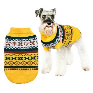 패션 XXXL 사이즈 강아지 크리스마스 스웨터, 눈꽃 다이아몬드 패턴의 우아한 애견 의류 - Product Image 6
