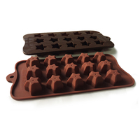 Moule en silicone en forme d'étoile de qualité alimentaire Refine Factory, antiadhésif et écologique, pour chocolat, bonbons, gommes, glaçons, et projets DIY faits maison